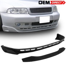 Fits 96-01 Audi A4 B5 A Style Unpainted Front Bumper Lip Lower Chin Spoiler - Pu