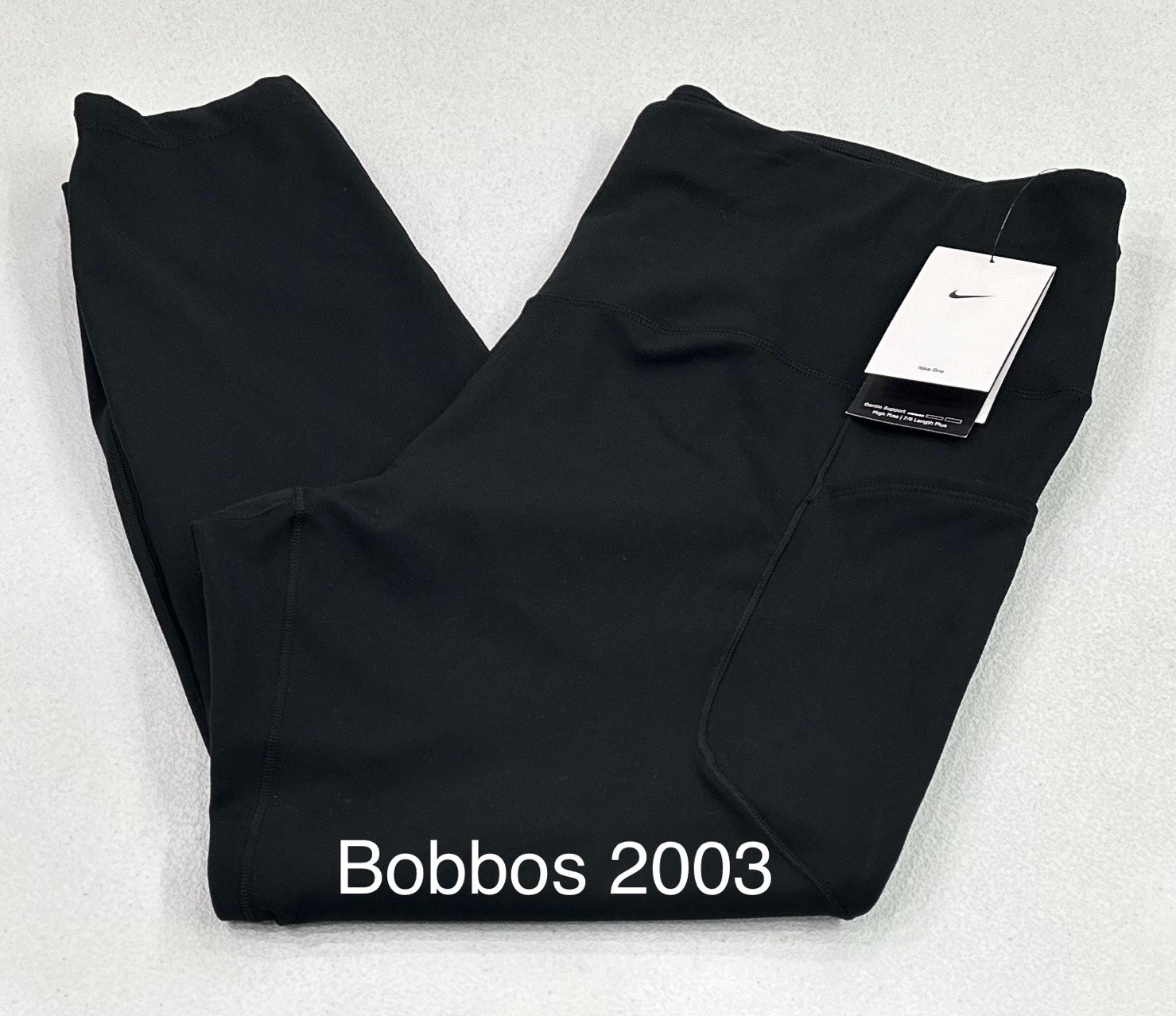 Nike Women's High-Rise 7/8 With Pockets Leggings, Black, Size 2X