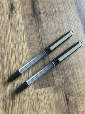 Uni-Ball AUGENNADEL Spitze 0,5 mm SCHWARZ Tintenroller, UB-185S (PKT 2 STIFTE)