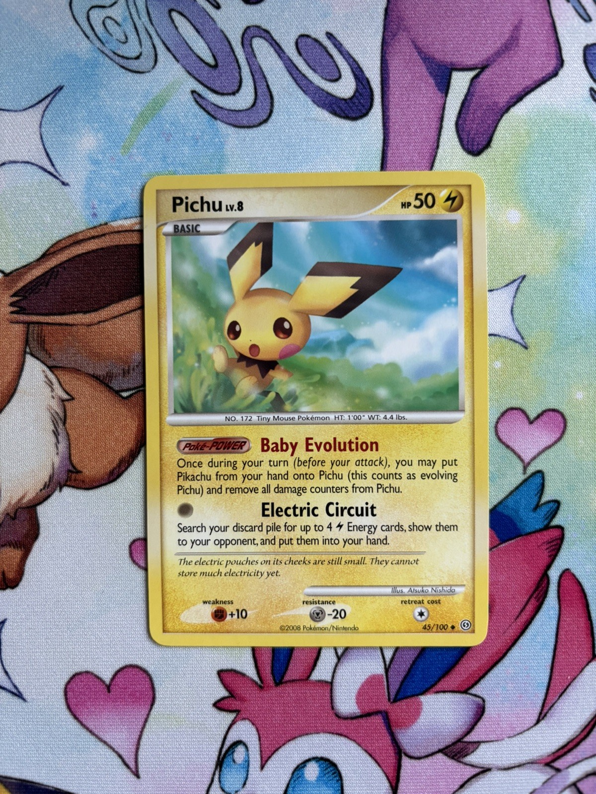 Pokémon TCG Pichu 45/100 Stormfront Regular LP