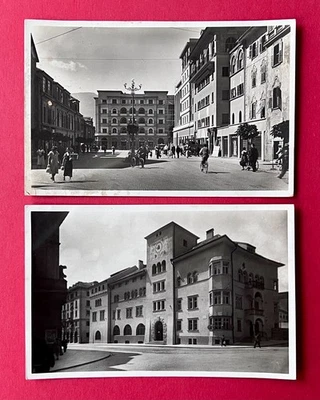 2 x Foto AK BOZEN Bolzano Italien um 1930/40 Via Duca d´Aosta und Musea ( 173482 - Bild 1 von 2