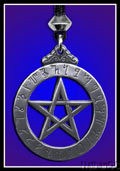 Witch"s Runes Pentacles Magical Alphabet Necklace