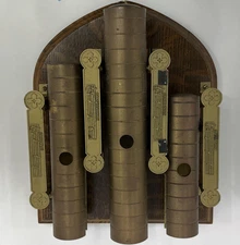 DEAGAN 3 Tone Wall Mount Call Bell Brass Church Chimes