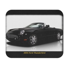 Sleek 2004 Ford Thunderbird Mousepad  Iconic Black Convertible Car Desk Mat 