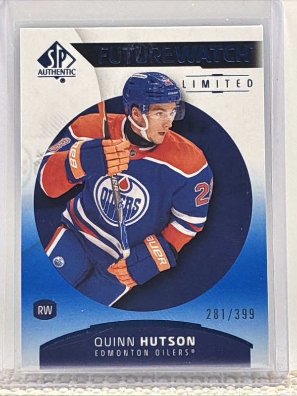 Edmonton Oilers - Quinn Hutson - 2025-26 SP Authentic - Future Watch Blue #/399