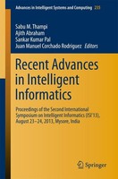 Recent Advances In Intelligent Informatics Ajith Abraham
