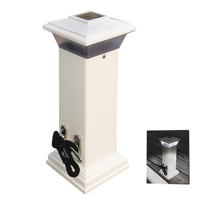 Dock Edge Cleatlite Solar Dock-Light mit SS Festmacherklampe 12'' 96-250-F