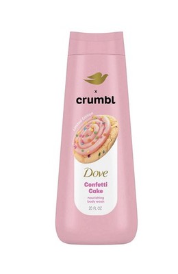 One Dove X Crumbl Body Wash Confetti Cake NEW 20oz Crumble.