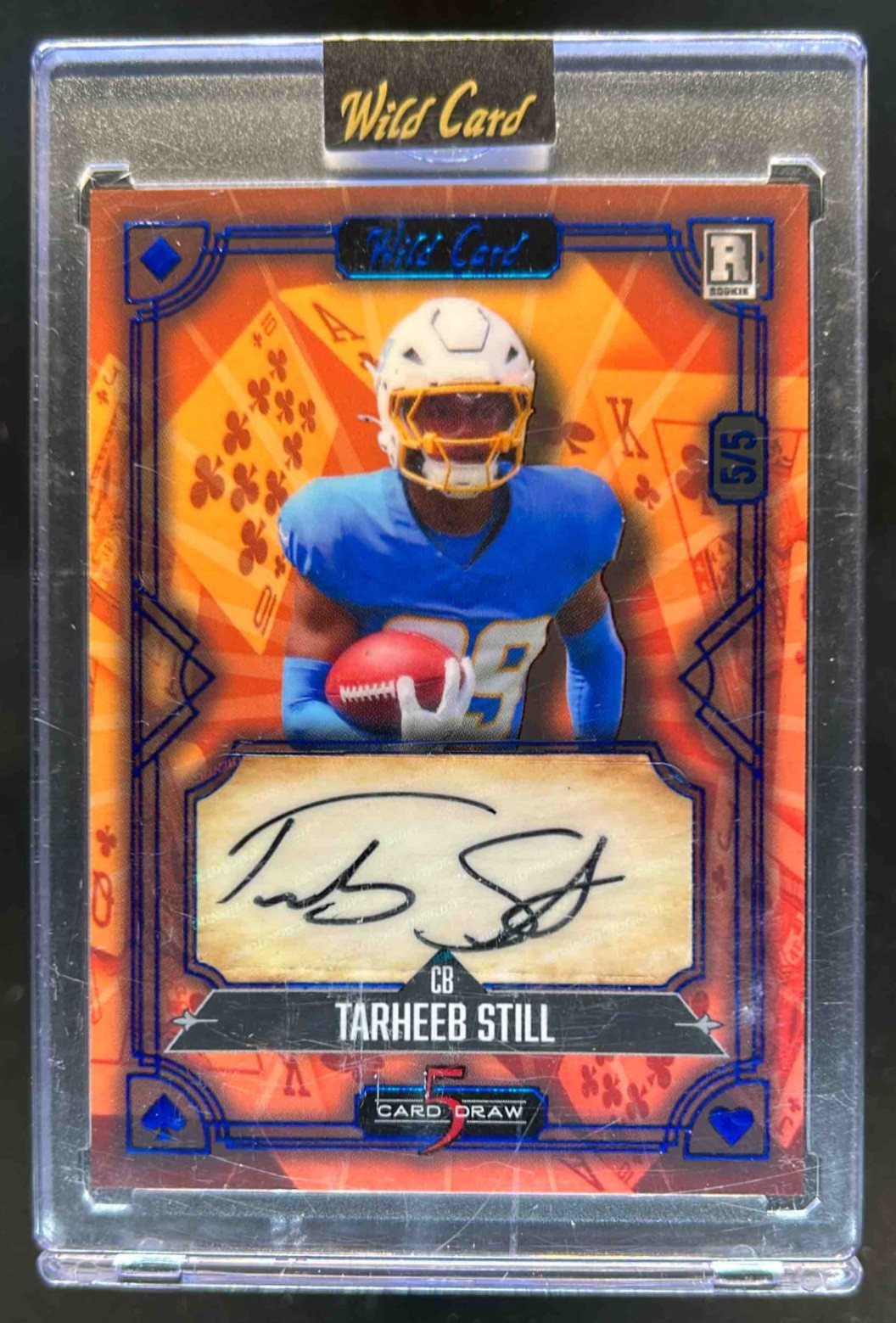 Tarheeb Still Wild Card 5 Card Draw Hobby Autographs #TS Classic Red Gold/Blue Foil