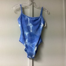 Aerie Swimsuit One Piece Women  s Size XS Full Coverage Blue Padded Strap New