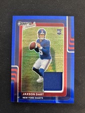 2025 Donruss Optic JAXSON DART RC Rookie Phenom Patch Blue Hyper Giants QB🔥📈🔥