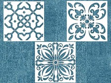 OBUY Stencils Set (12x12 Inch) Laser Cut Painting Stencil Wall Tile PH-1