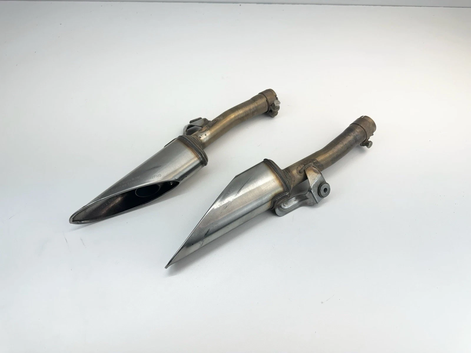 ✅ 2006 - 2009 Aprilia SXV450 RXV 450 Rear Tail Pipes Mufflers Set OEM 2007