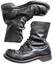Vintage 60s Vietnam War Era Leather Jump Boots Combat Mens Sz 10.5  Military USA