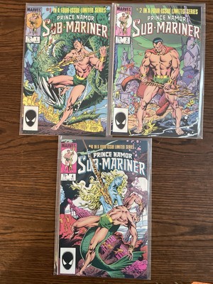 Prince Namor, the Sub-Mariner #1, #2, and #4 (missing #3)