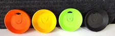 Lot Of 4 Tervis Tumbler 24oz Travel Lid with Slider Green Black Yellow Orange