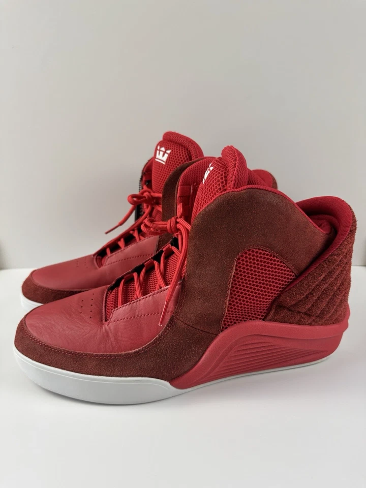 Supra Spectre Chimera Lil Wayne Rojo Zapatillas Altas SP51007 Talla 14 Zapatos Foto 3 de 4