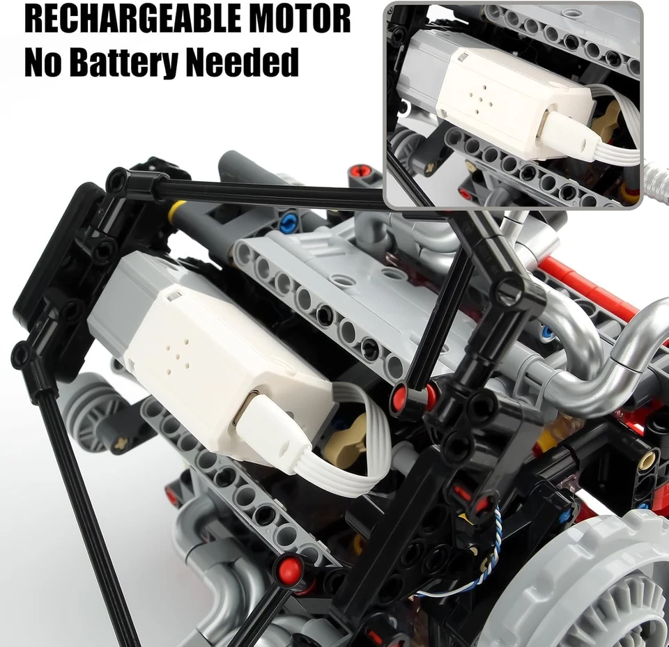 V8 Engine Kit Gas Model - OHV V8 Small Engine Model Kit Model Engine Resin Model - Image 2 of 4