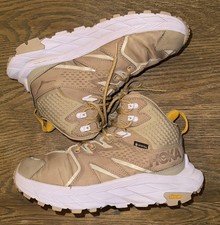 Hoka One One Anacapa Mid GTX Gore-Tex Hiking Shoes Women  s Size 7 B Dune Ice