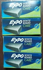 Lot Of 4 Expo 81505 Whiteboard Care Dry Erase Erasers NEW X