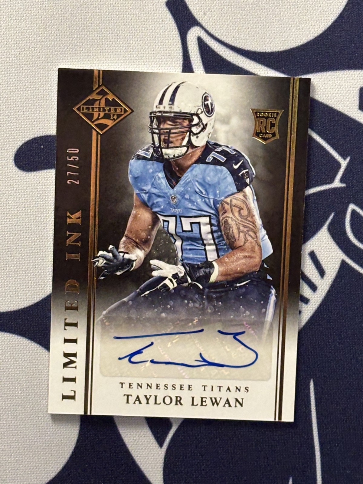 Taylor Lewan Panini Limited Limited Ink #LITL Base