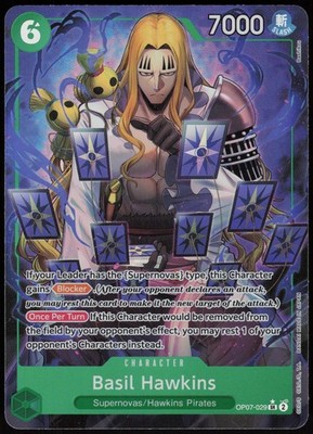 One Piece 500 Years into the Future Basil Hawkins Alt Art OP07-029 NM english