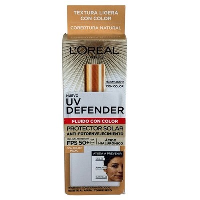 L'Oréal UV Defender Medium Tinted SPF 50 Expires 2027 New