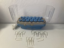 Conair ION SHINE 20 Flocked Hot Rollers Curlers CHV26IVR Adjust Temp With Clips