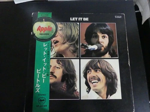 The Beatles Let It Be LP AP-80189 Japanese Pressing W/OBI & Insert