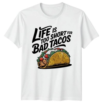 Das Leben ist zu kurz für T-Shirt mexikanisches Essen Tacos Geburtstag Geschenk für Ihn