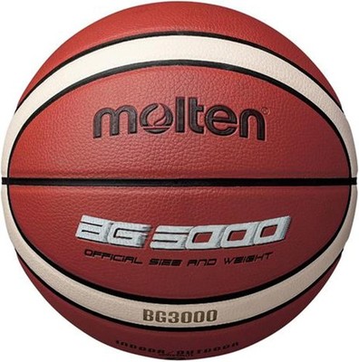 Molten BG3000 Basketball, FIBA Approved, Synthetic Leather, Indoor/Outdoor Play,