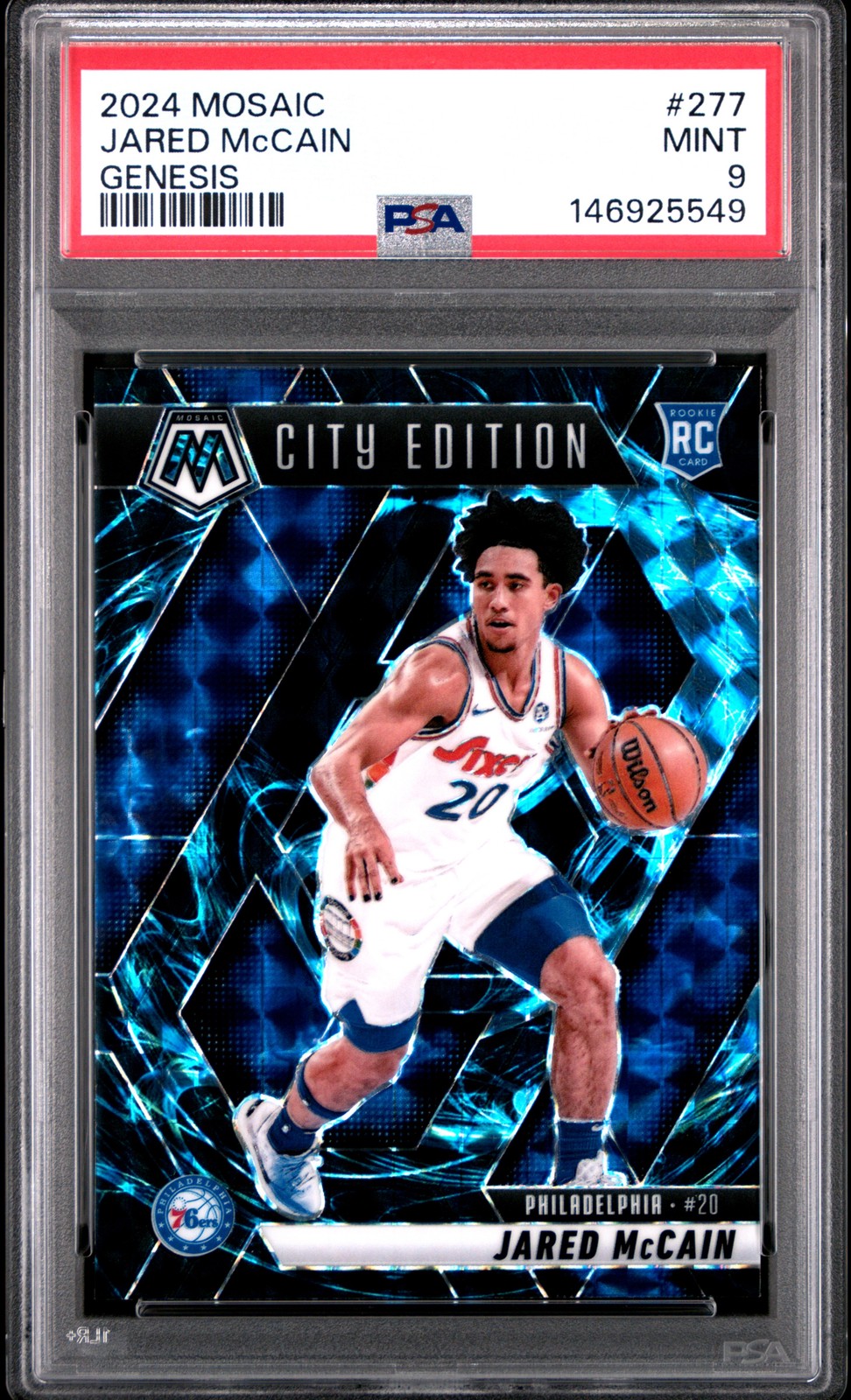 2024 PANINI MOSAIC GENESIS #277 JARED MCCAIN PSA 9