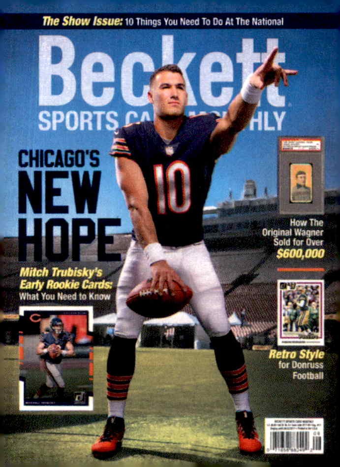Mitch Trubisky RC 2017 Beckett National Convention Cover Promos Rookie #/1000