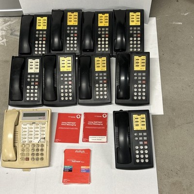 Avaya Partner 18D Phone  Lucent  Telephone System - ONE OWNER-10 Phones & Coms