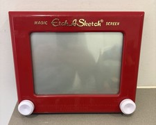 Magic Etch A Sketch Screen Red Spin Master - Working See Description