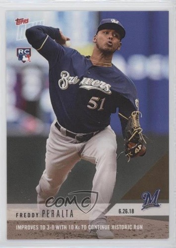 2018 Topps Now 372 Freddy Peralta