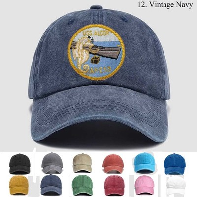 Customized Personalization Embroidered Hat Uss Alcor Ak-259, Trucker Hat, Gift