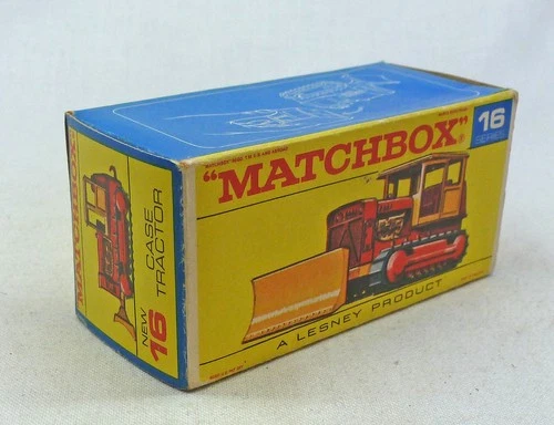 Lesney Matchbox Toys MB16 Case Tractor ORIGINAL Empty F1 Type Box
