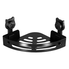 Corner Shower Shelf With Suction Cup  No Drill Bathroom Storage Rack With Hooks