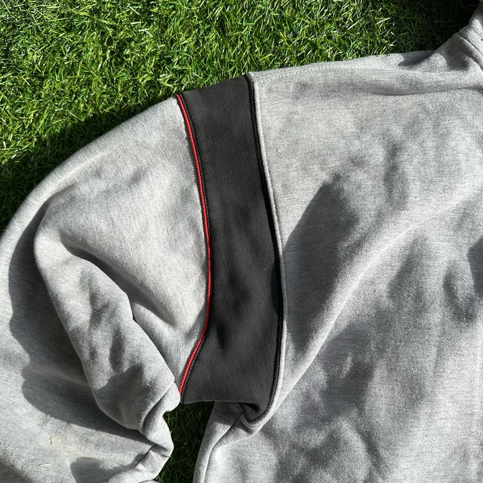 Sudadera con Capucha Y2K Thor Para Hombre Talla XL Negra Gris Cremallera Completa Sudadera con Capucha Motocross Grunge Foto 4 de 4