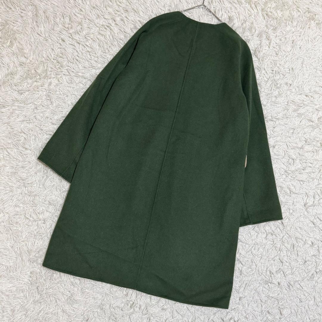 Max Mara Studio double-faced collarless river coa… - image 10