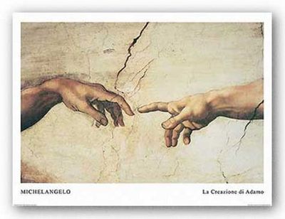 MUSEUM ART PRINT La Creazione di Adamo Creation of Adam Michelangelo Buonarotti