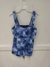 NWT Lands' End Women's Flutter Scoop Neck Tankini Swimsuit Size 2X $85 FLG150