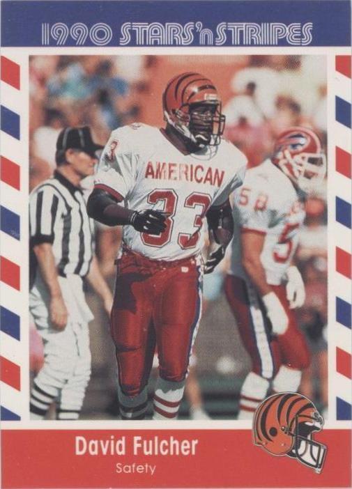 1990 Fleer Stars 'n Stripes David Fulcher #11 - 1 of 2