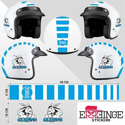 Kit Napoli STICKER CASCO ADDIKO DECAL MOTO SCOOTER STRICE HELMET PVC TUNING