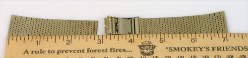 VINTAGE NEW OLD STOCK BULOVA ACCUTRON SPACEVIEW WRISTWATCH BAND GOLD TONE ! - Picture 2 of 2