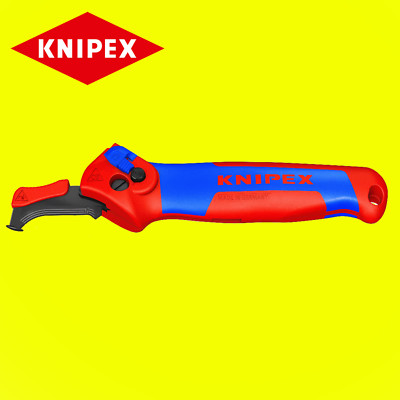 KNIPEX 16 50 145 SB Drahtmantel-Abisolierzange Schneider mit Führungsschuh Ratschenfunktion