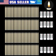 LED Rod Candle Lighting Decorative Remote Control Battery Operated with Timer