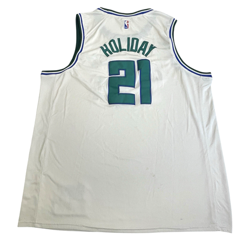 Nike Jrue Holiday Milwaukee Bucks Cream City 21 Swingman Basketball Jersey XXXL - Picture 4 of 18