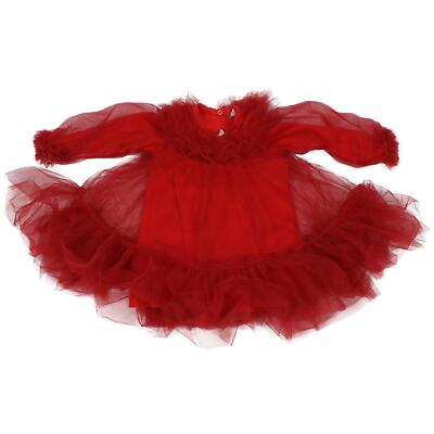 MONNALISA ROTES KINDER GRILS TÜLLKLEID 3 JAHRE